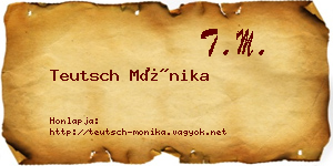 Teutsch Mónika névjegykártya